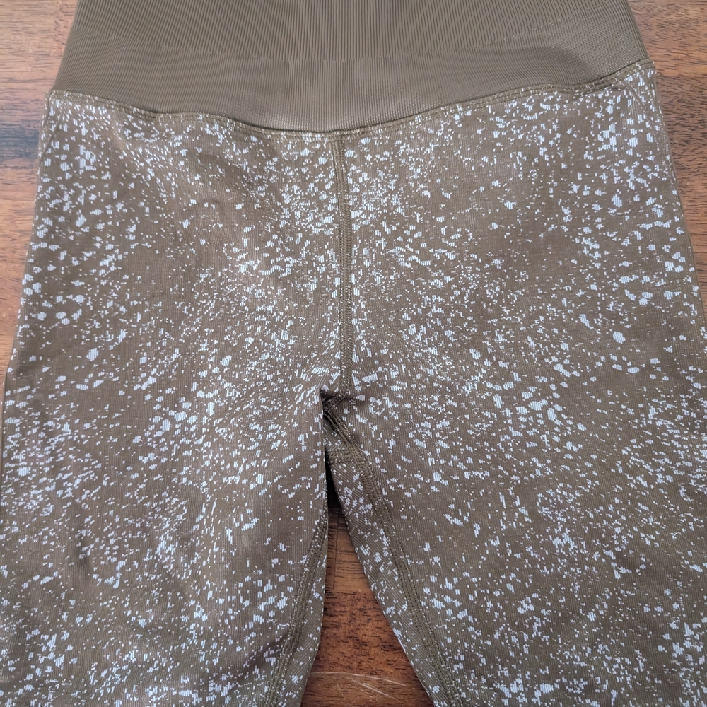 lululemon athletica Brown and White Athletic Shorts